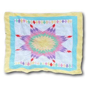 Vintage Multicolor Star Quilt